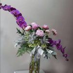 Peonias y Orquídea
