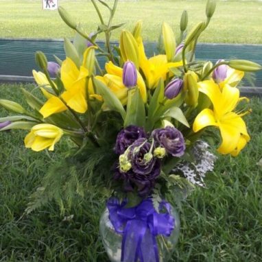 Arreglo floral con lilis