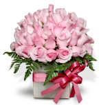 75 Rosas Rosa en Arreglo Floral - Imagen 2