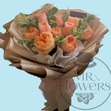 Flores a domicilio -Ramo de Rosas Inglesas